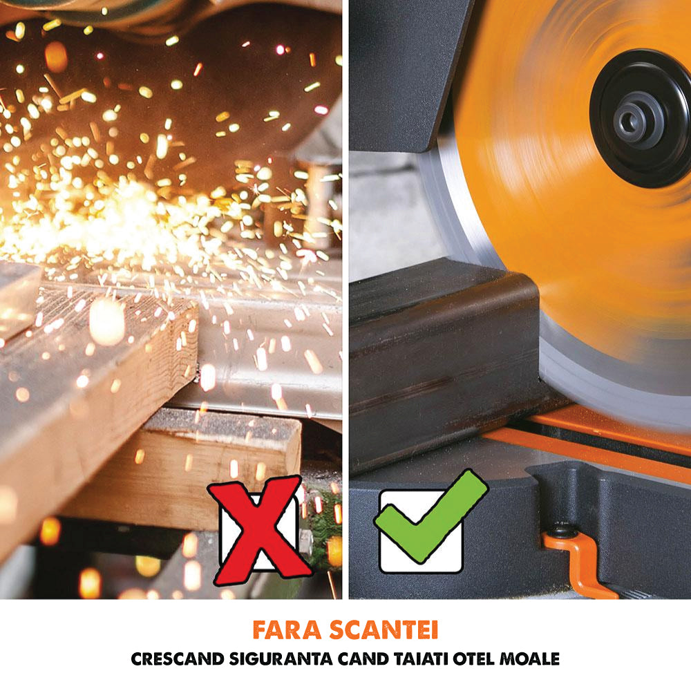 Pachet fierastrau circular stationar multifunctional R210SMS-300+ de 210mm + stand