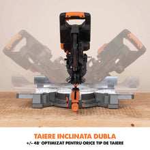 Fierastrau circular stationar multifunctional cu acumulatori, inclinare in ambele sensuri Evolution R255SMS-DB-Li 36V 255mm