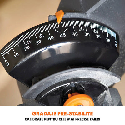 Fierastrau circular stationar multifunctional cu acumulatori, inclinare in ambele sensuri Evolution R255SMS-DB-Li 36V 255mm