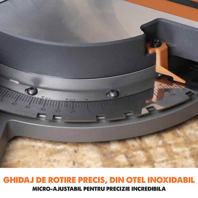 Fierastrau circular stationar multifunctional cu acumulatori, inclinare in ambele sensuri Evolution R255SMS-DB-Li 36V 255mm