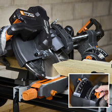 Fierastrau circular stationar multifunctional cu acumulatori, inclinare in ambele sensuri Evolution R255SMS-DB-Li 36V 255mm