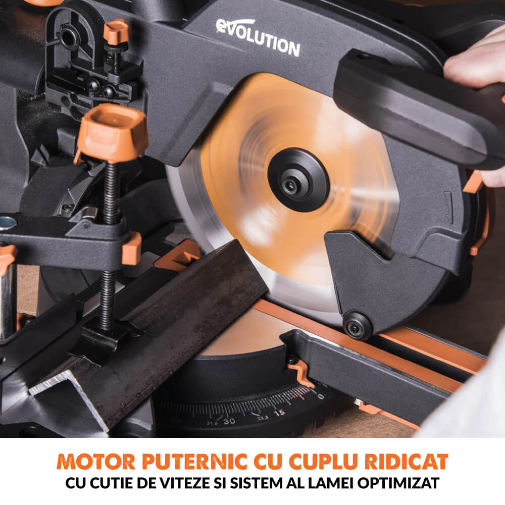 Pachet fierastrau circular stationar multifunctional Evolution R255SMS+ 255mm + stand XL