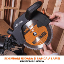 Pachet fierastrau circular stationar multifunctional Evolution R255SMS+ 255mm + stand XL