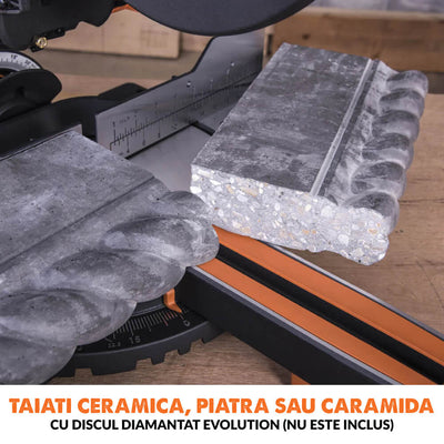 Pachet fierastrau circular stationar multifunctional Evolution R255SMS+ 255mm + stand XL