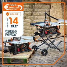 Fierastrau circular cu masa Evolution R255TBL+ cu disc de taiere multi-materiale de 255mm, 1800W