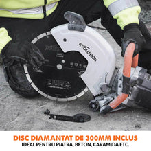 Masina pentru taiat beton, zidarie si piatra Evolution R300DCT 2400W cu disc diamantat de 300mm