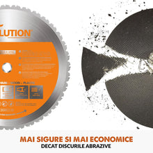 Pachet fierastrau debitat Evolution R355CPS + disc multi-materiale + disc lemn