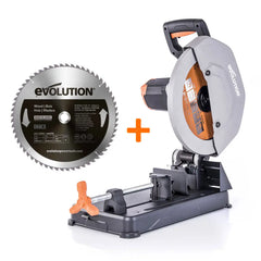 Pachet fierastrau debitat Evolution R355CPS + disc multi-materiale + disc lemn