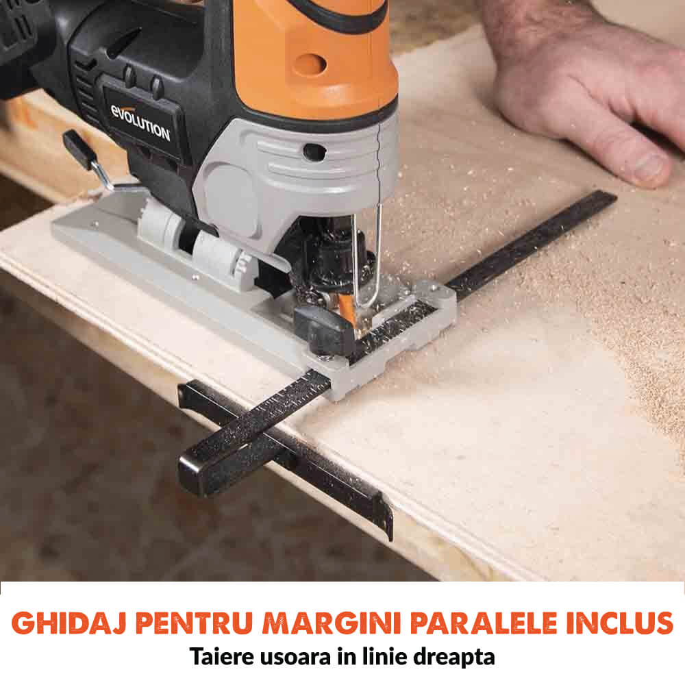 Fierastrau pendular pe acumulator Evolution R90JGS-Li 18V Li-Ion EXT (fara baterie) cu panze multimaterial