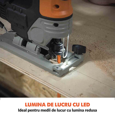 Fierastrau pendular pe acumulator Evolution R90JGS-Li 18V Li-Ion EXT (fara baterie) cu panze multimaterial