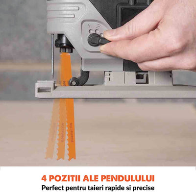 Fierastrau pendular pe acumulator Evolution R90JGS-Li 18V Li-Ion EXT (fara baterie) cu panze multimaterial