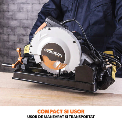 Fierastrau circular Evolution RAGE4 cu disc de taiere multi-materiale de 185 mm