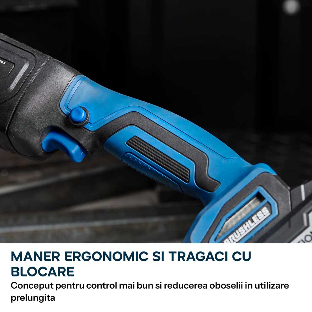 Masina de satinat 120mm cu acumulator Evolution S120SCT-Li, 2 perii incluse