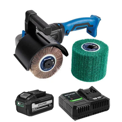 Masina de satinat 120mm cu acumulator Evolution S120SCT-Li, 2 perii incluse