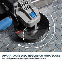 Polizor unghiular cu acumulator 125mm Evolution S125AGR-Li, motor fara perii 18V (fara panza)