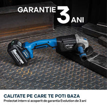 Polizor unghiular cu acumulator 125mm Evolution S125AGR-Li, motor fara perii 18V (fara panza)