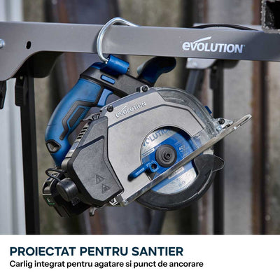 Fierastrau circular cu acumulator pentru metal Evolution S165CCS-Li cu disc TCT subtire 16mm
