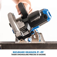 Fierastrau circular de mana, 1600W, 3700 RPM, Evolution S185CCSL cu disc metal 185 mm