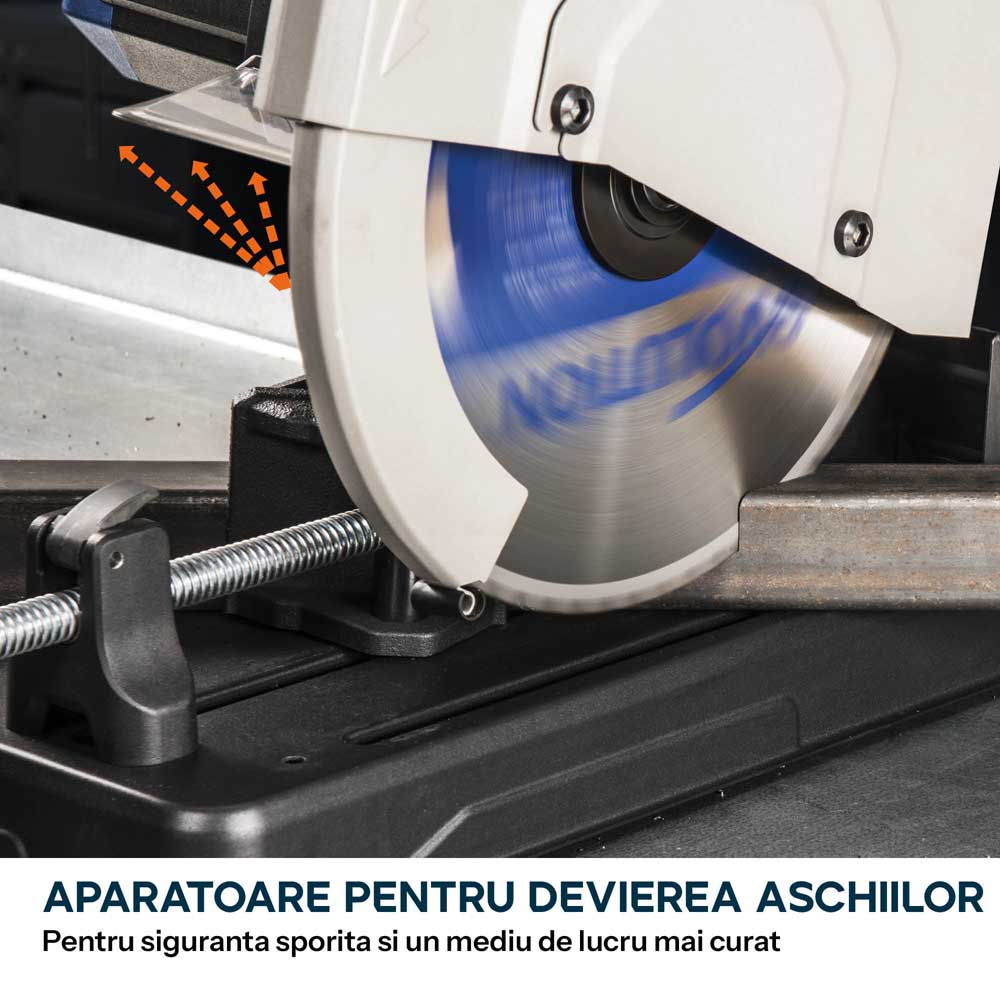 Fierastrau de debitat metal Evolution S355CPSL cu disc TCT 355mm pentru otel moale