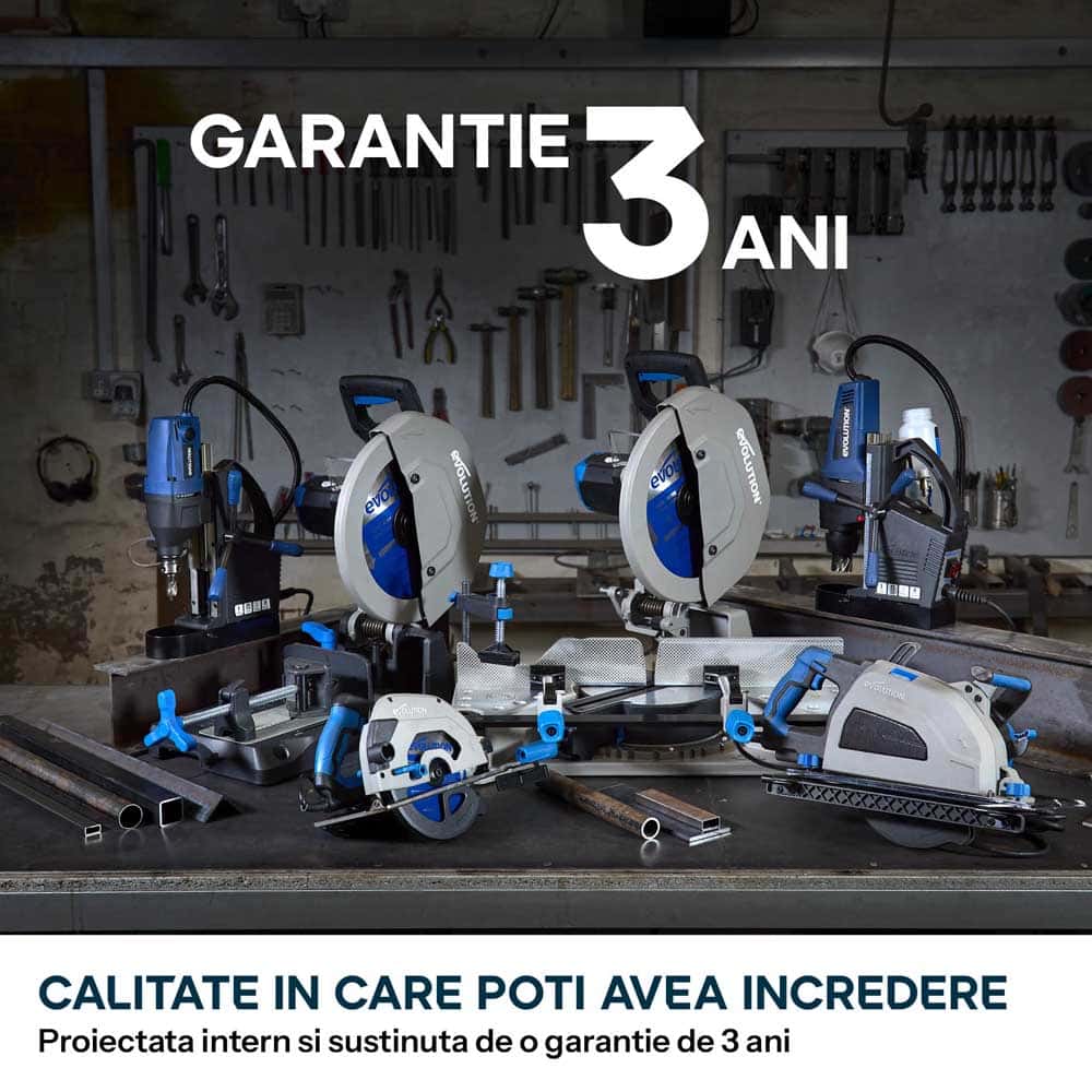 Fierastrau de debitat metal Evolution S355CPSL cu disc TCT 355mm pentru otel moale
