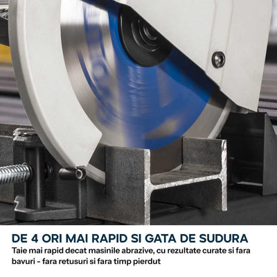 Fierastrau de debitat metal Evolution S355CPSL cu disc TCT 355mm pentru otel moale