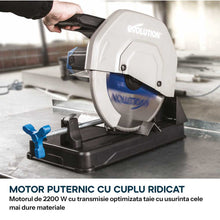 Fierastrau de debitat metal Evolution S355CPSL cu disc TCT 355mm pentru otel moale