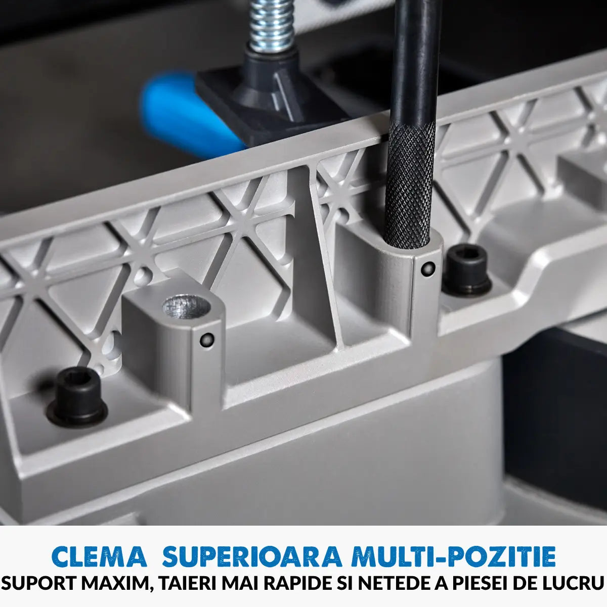 Pachet fierastrau circular stationar debitator de metal Evolution S355MCS cu disc de taiere de 355mm 2200W + suport