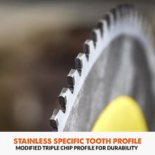 Panza circular pentru taiat otel inoxidabil, pentru fierastraie circulare Evolution 230mm, Ø230 x 25.4 mm, 60 dinti TCT