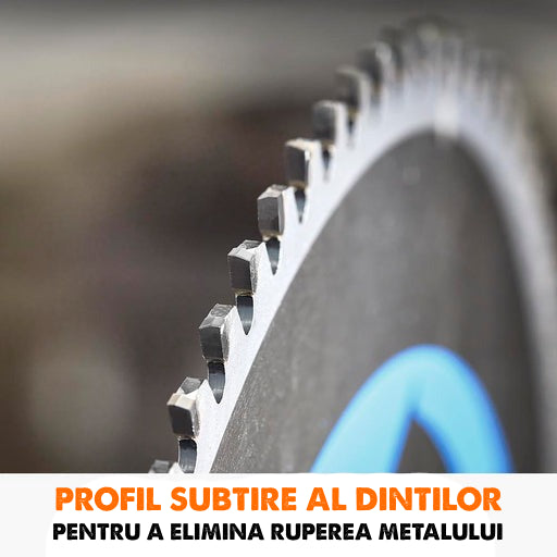 Panza circular pentru taiat otel subtire, pentru fierastraie circulare stationare Evolution 255mm, Ø255 x 25.4 mm, 70 de dinti TCT