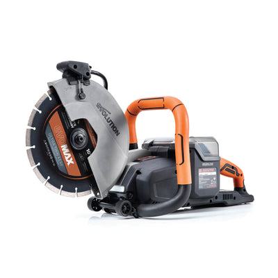 Masina de taiat beton fara fir Evolution R260DCT-Li cu disc Evomax 260mm si pulverizator apa