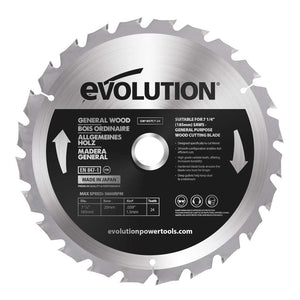 Panza circular pentru taiat lemn, pentru fierastraie circulare Evolution 185mm, Ø185 x 20 mm, 24 de dinti vidia TCT