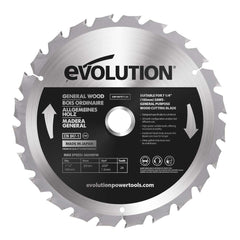 Panza circular pentru taiat lemn, pentru fierastraie circulare Evolution 185mm, Ø185 x 20 mm, 24 de dinti TCT