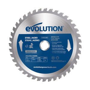 Panza circular pentru taiat otel, pentru fierastraie circulare stationare Evolution 185mm, Ø185 x 20 mm, 40 de dinti vidia TCT