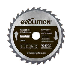 Panza circular pentru taiat lemn, pentru fierastraie circulare Evolution 210mm, Ø210 x 25.4 mm, 30 de dinti TCT