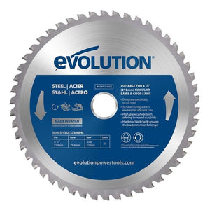 Panza circular pentru taiat otel, pentru fierastraie circulare Evolution 210mm, Ø210 x 25.4 mm, 50 de dinti vidia TCT