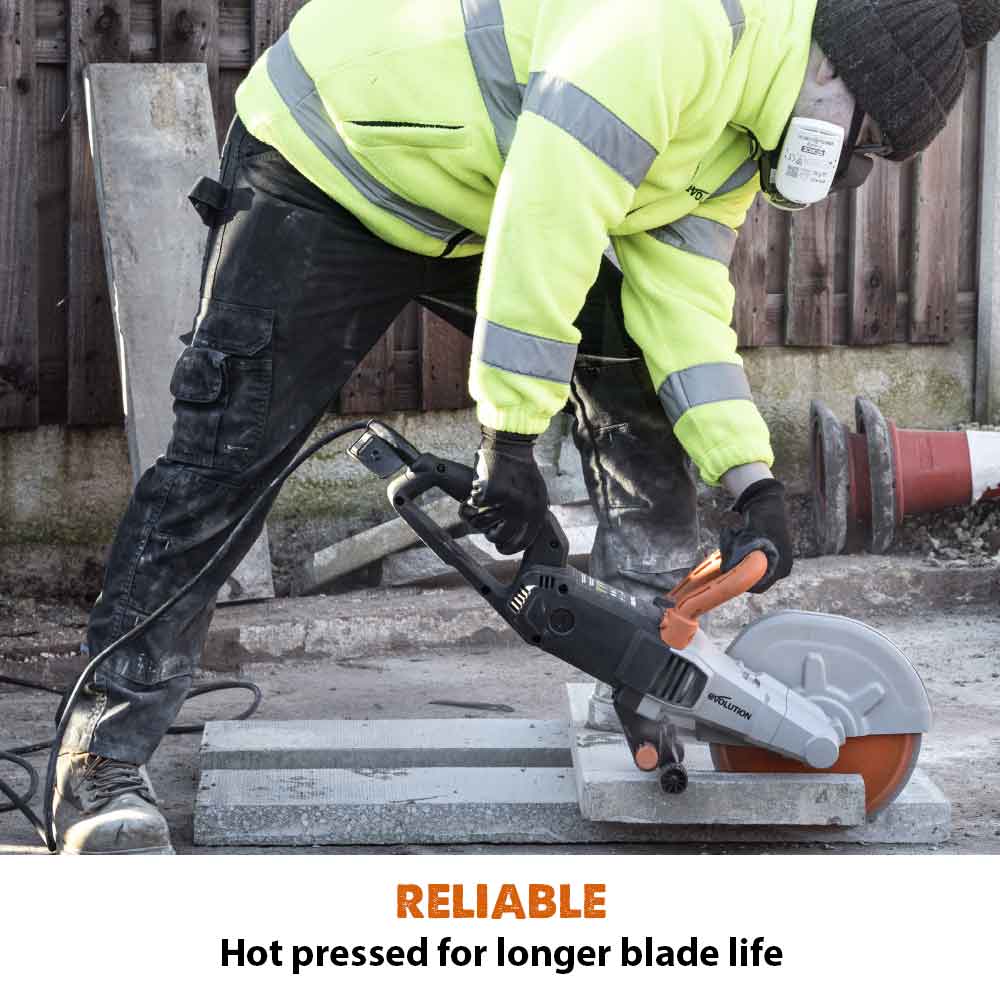 Disc Premium diamantat segmentat multifunctional, pentru masinile de taiat Evolution 230mm, Ø230 x 22.2 mm