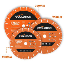 Disc multifunctional diamantat pentru masini de taiat beton, Evolution Ø230 x 22.3 mm, 16 dinti