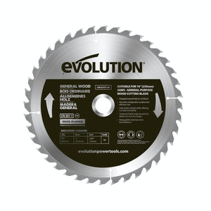 Panza circular pentru taiat lemn, pentru fierastraie circulare Evolution 255mm, Ø255 x 25.4 mm, 40 de dinti vidia TCT