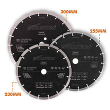 Disc diamantat segmentat multifunctional pentru masini de taiat, Evolution Ø255 x 22.2 mm