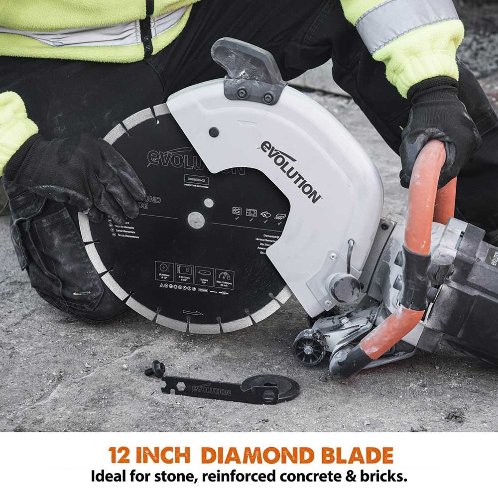 Disc diamantat multifunctional pentru masini de taiat beton, Evolution Ø300 x 22.2 mm, 21 dinti