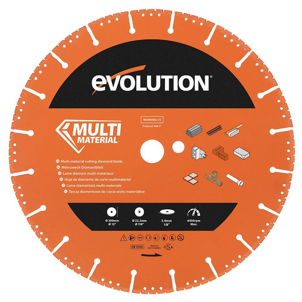 Disc diamantat segmentat multifunctional, pentru masinile de taiat Evolution 350mm, Ø350 x 22.2mm
