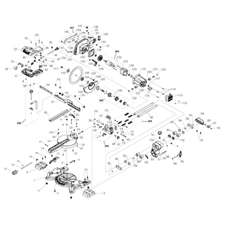 Evolution F255SMS Fierastrau glisant de taiere in unghi Piese de schimb