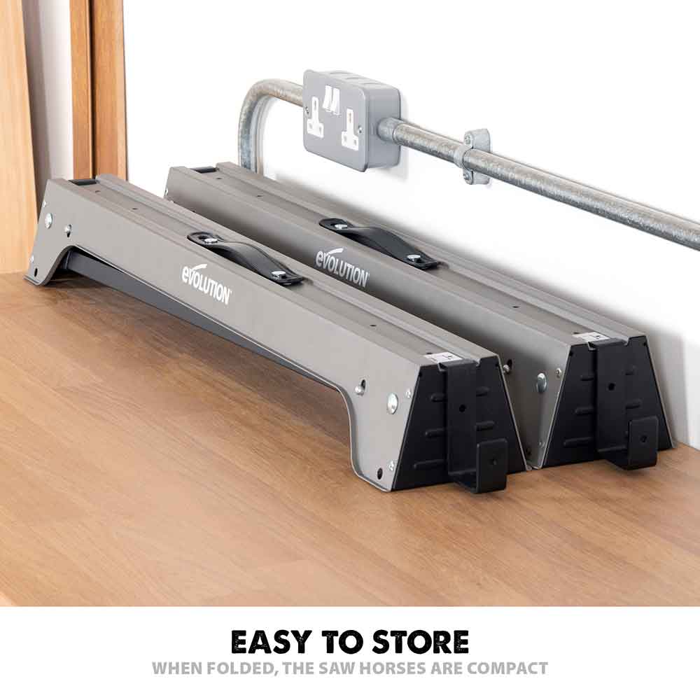 Set doua capre pliabile din otel Evolution (1000kg)