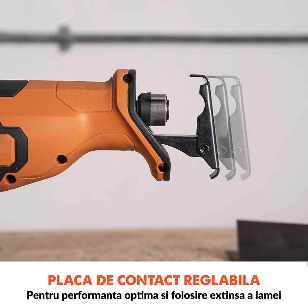 Fierastrau alternativ sabie Evolution R150RCP-Li 18V Li-Ion EXT (fara baterie) cu panza de taiere multi-material