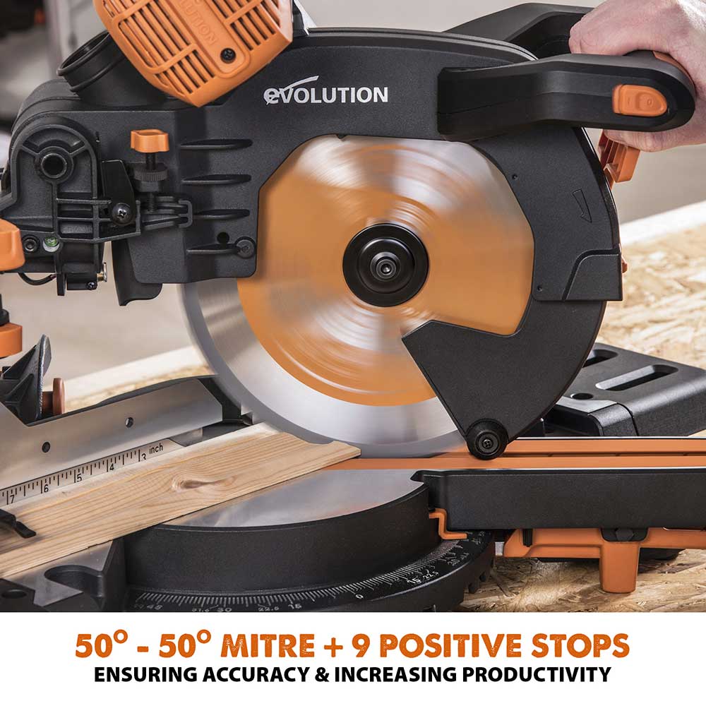 Pachet fierastrau circular stationar multifunctional Evolution R255SMS-DB+ 255 mm + stand XL