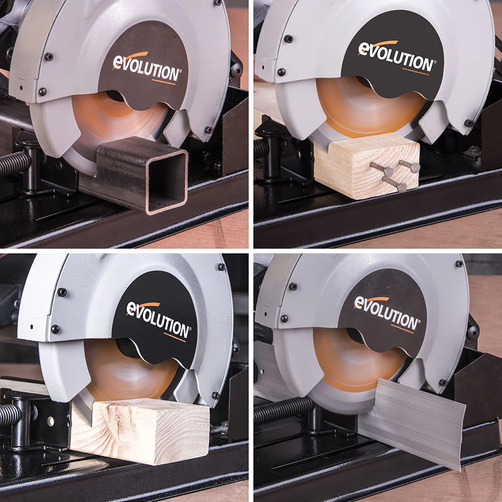 Fierastrau circular Evolution RAGE4 cu disc de taiere multi-materiale de 185 mm