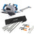 Pachet fierastrau circular de mana Evolution S210CCS + disc metal 210 mm + adaptor sine + sine de ghidarj 1.4 m