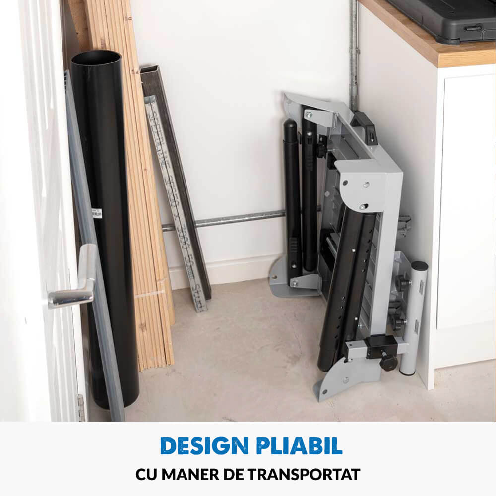 Pachet fierastrau debitat R355CPS de 355 mm cu panza TCT multimaterial + stand
