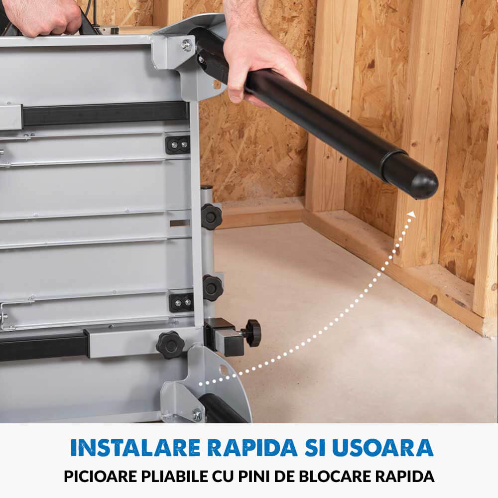 Pachet fierastrau debitat R355CPS de 355 mm cu panza TCT multimaterial + stand