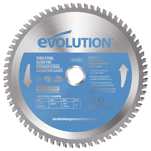 Panza circular pentru taiat otel subtire, pentru fierastraie circulare Evolution 185mm, Ø185 x 20 mm, 68 de dinti vidia TCT